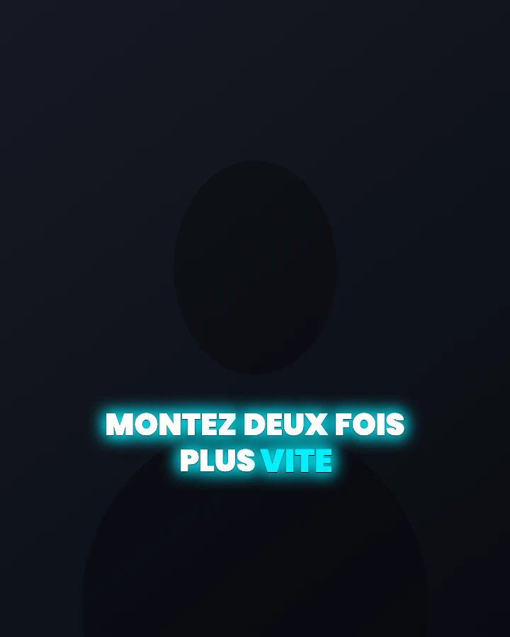Sous-titre animé, look Néon cyan